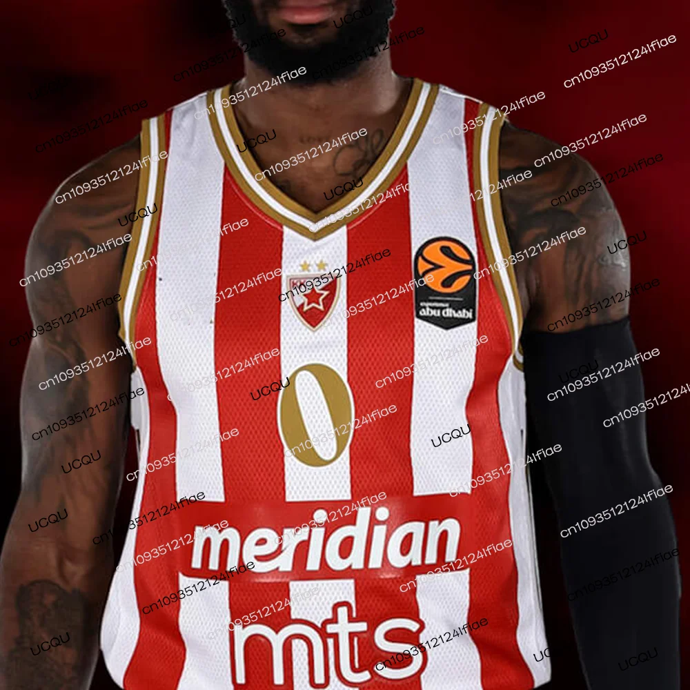 2026 Serbia Belgrade Red Star European Basketball Match Jersey Adult Mens Basketball Sportswear Fan Special Jersey Kit Kids Vest