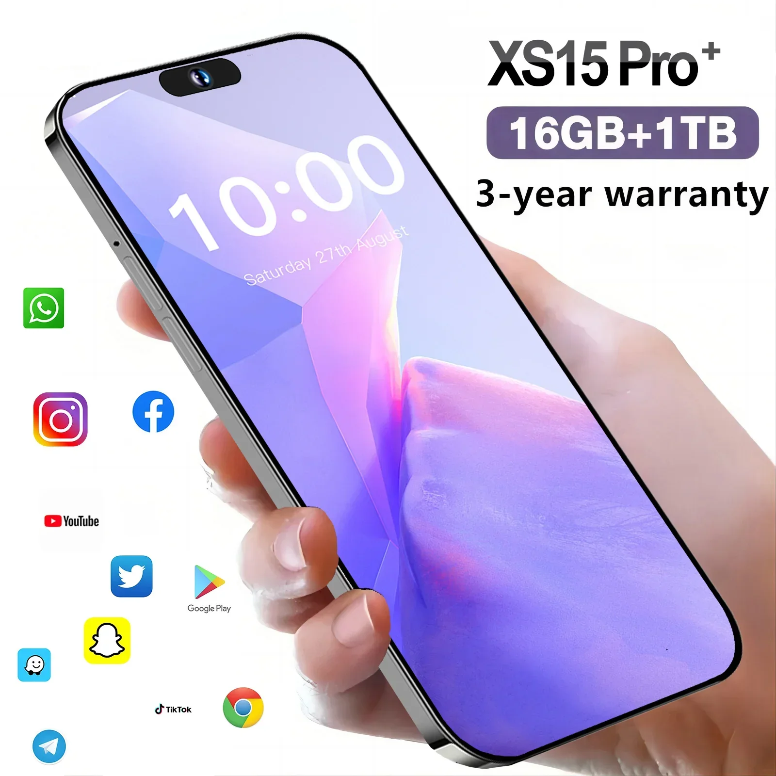 

Оригинал для нового смартфона XS15 Pro +, 7,3 дюйма, полный экран, 4G, смартфон, 7800 мАч, мобильный телефон