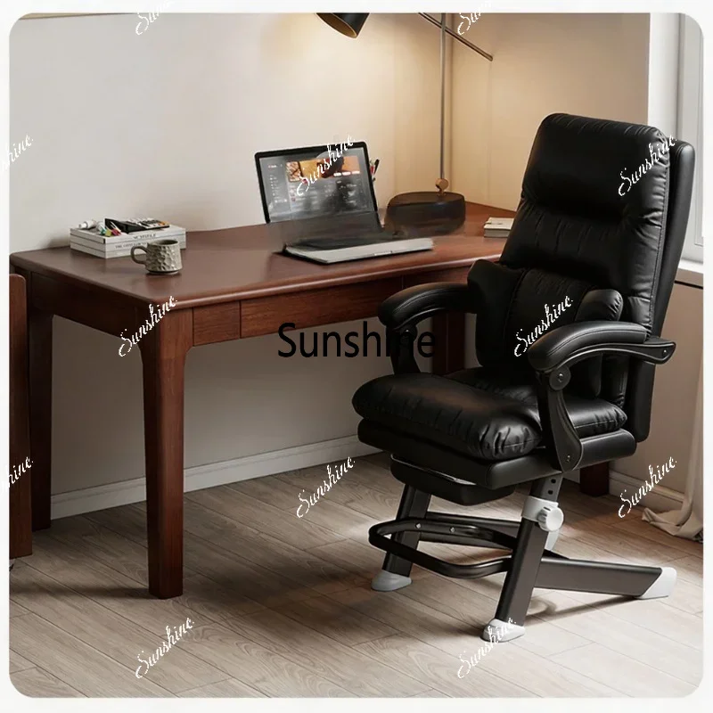 Household reclining sofa chair Comfortable sedentary study desk chair Leisure lunch chairTJ