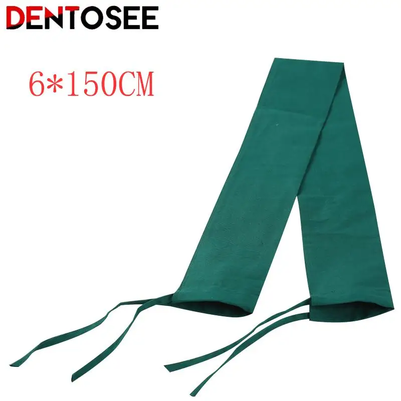 Dental Cotton Sleeve Handpiece Tube Oral Surgery Implant Cosmetic Sterilization Sleeve Dental Consumables Dark Green