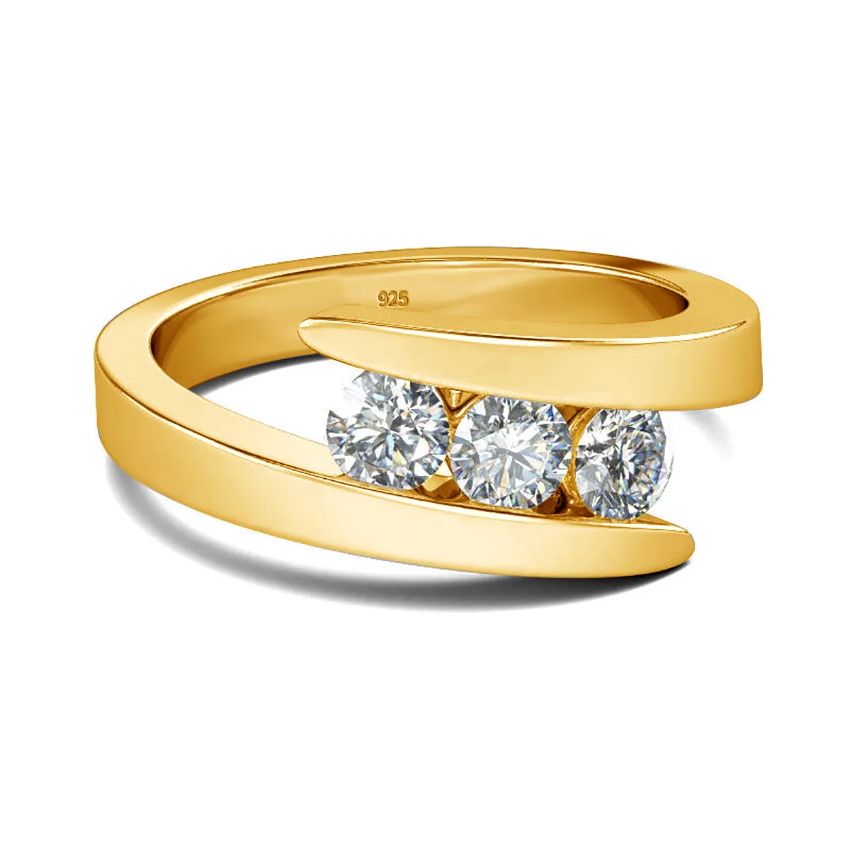 Imagem -02 - Prata Esterlina Pedra Moissanite Anéis com Certificado para as Mulheres Tendência do Casamento Designer Jóias Presente para a Esposa Novo Dentro 100 925