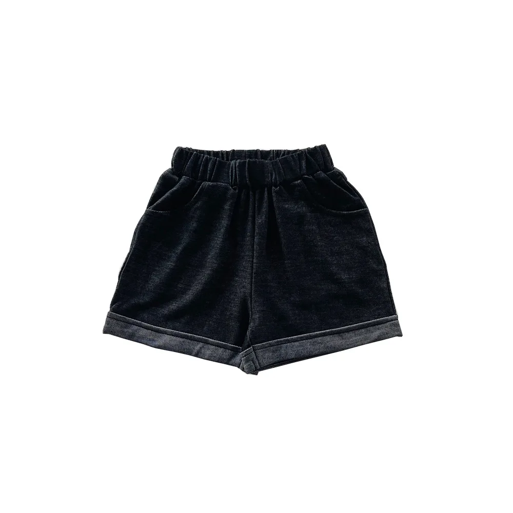 شورت دينم ناعم على الطراز الغربي للأطفال ، سراويل أطفال صيفية متعددة الاستخدامات ، سراويل كاجوال عصرية للفتيات ، صيحات الموضة