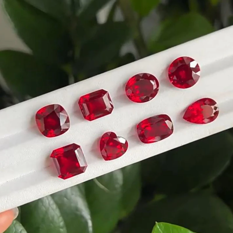 

Premium Blood-red Ruby Mohs Hardness Gem Various shape Cutting Gemstone Wholesale for DIY Jewelry Making/Gem Collection