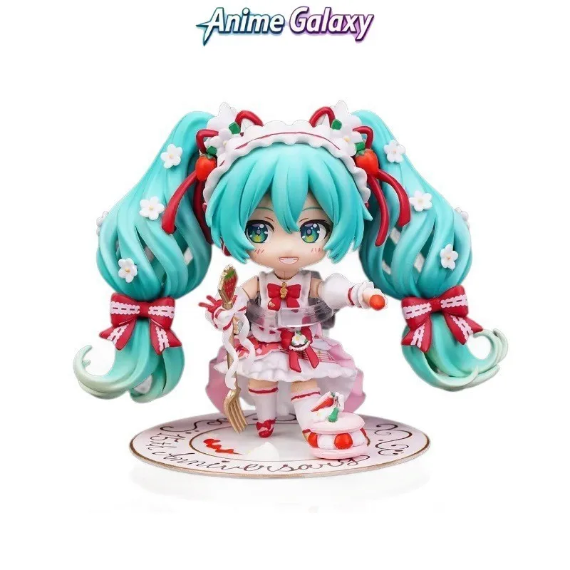 

Премиум-версия: Фигурка Nendoroid Q-версии с меняющимся лицом, в стиле клубничного торта к 15-летию, милый мультяшный персонаж, для рабочего стола