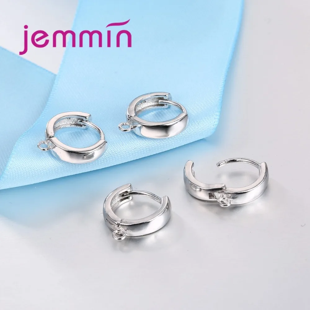 10 pz/lotto Genuino 925 Sterling Silver Gancio Orecchino Risultati Dei Monili di Fine Qualità Orecchino Componenti FAI DA TE Accessori