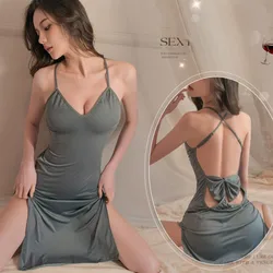 Hot Dress Deep V-strap open back elegant women's dress women dresses cheap dresses and free shipping offers summer woman dress