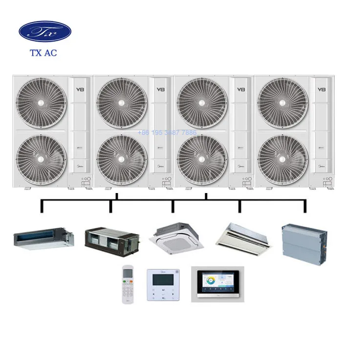 Sistema de aire acondicionado central VRF Sistema de aire acondicionado Midea V8S