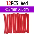 12 piezas rojas de 3 mm