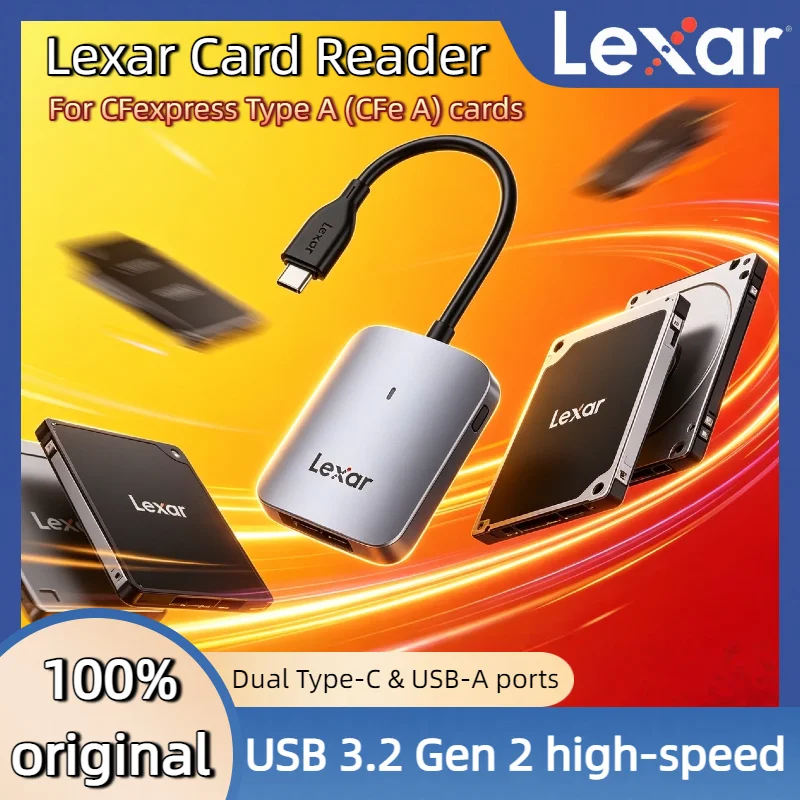 オリジナル-lexar-cfexpress-タイプ-a-カードリーダー-usb-32-gen-2-タイプ-c-a-メモリカード-cfe-a-カードリーダー-最大-10gbps