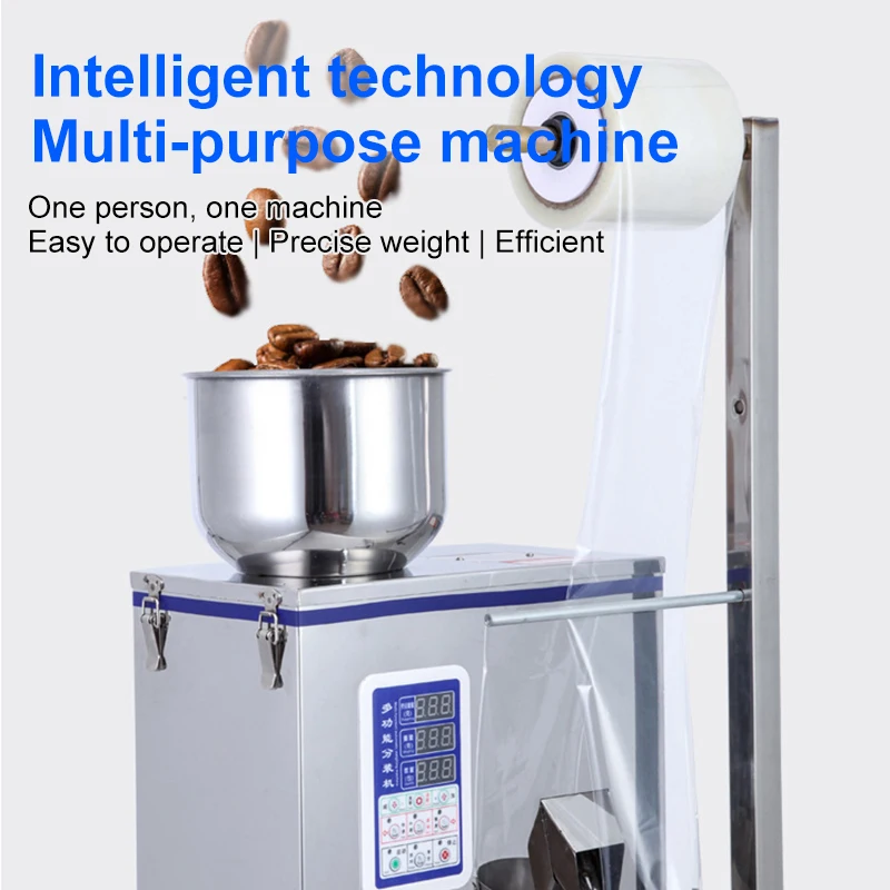 Low Price 3Side Multi-function Automatic Pouch Food Grain Granule Spice Sachet Back Seal Powder Weighing Packing Filling Machine