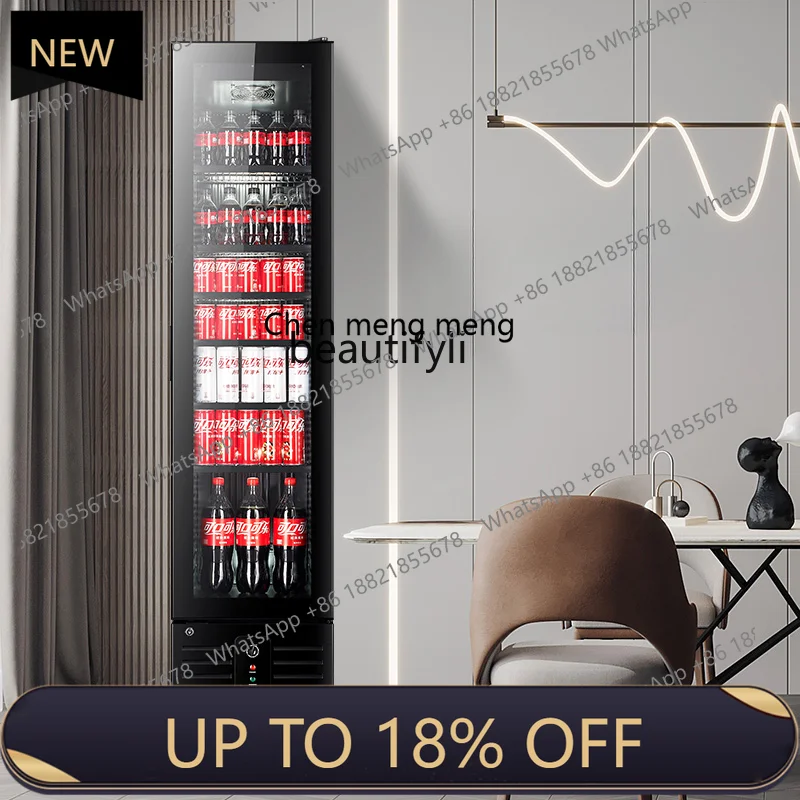

New arrive Refrigerated Display Freezer Fresh Drink Glass Vertical Industrial Refrigerator Drink Direct Cooling