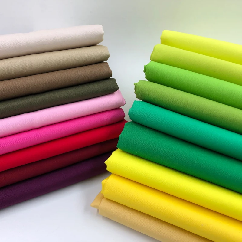 Super deal! 100cm*150cm Cotton Fabric 41 Colors Poplin Material For Shirt  Cotton Tissue Lightweight Soft  Linings D30