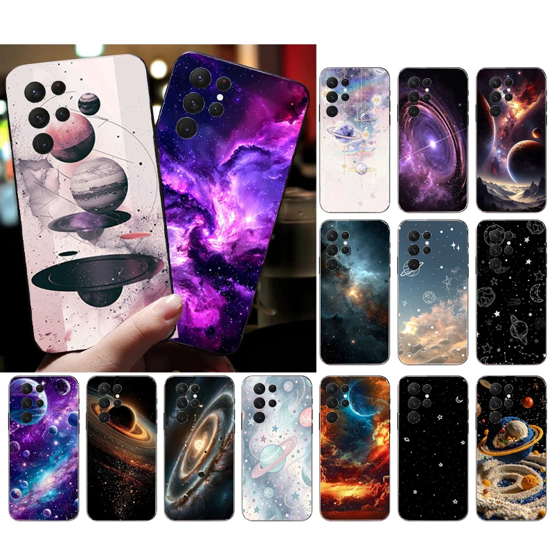 

Universe Space Planet Phone Case For Samsung Galaxy S25 S24 S23 S22 S21 Ultra S24 S23 S22 S21 S25 Plus S24 S20 FE