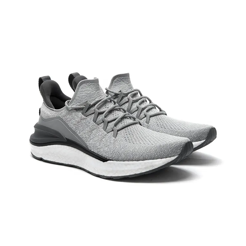 Original Xiaomi Mijia Sneakers 4 Men\'s Outdoor Sports Uni-moulding 4D Fishbone Lock System Knitting Upper Men Running Shoes