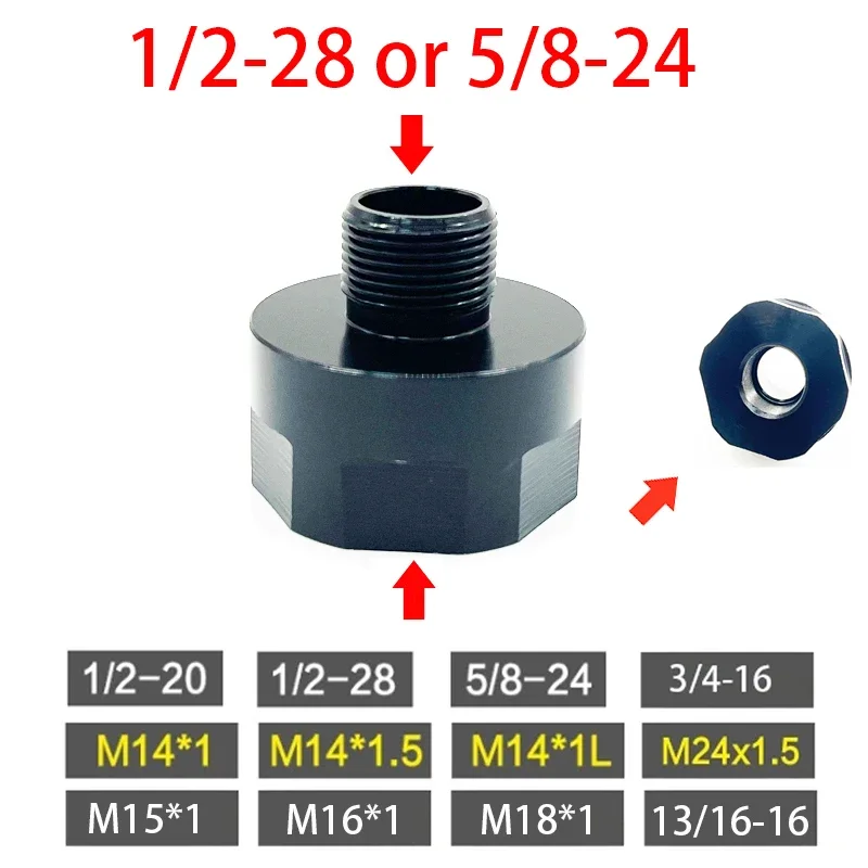 

3/4-16 13/16-16 M15X1 M16X1 M18X1 M24X1.5 1/2-28 5/8-24 1/2-20 M14X1 M14X1L M14X1.5 до 1/2-28 5/8-24 цилиндрический Резьбовой Адаптер