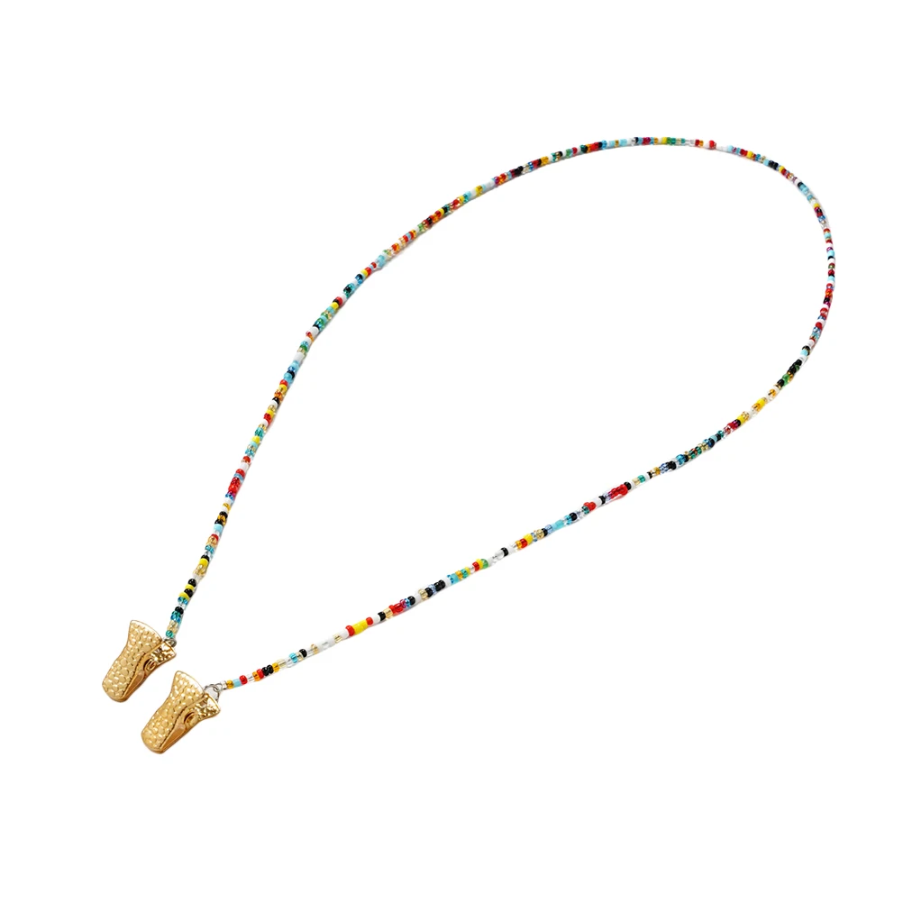 

Glasses Chain Anti Slip Eyewear Cord for Sports Travel Clip Spectacles Hanging Necklace Durable Material Prevent Fall