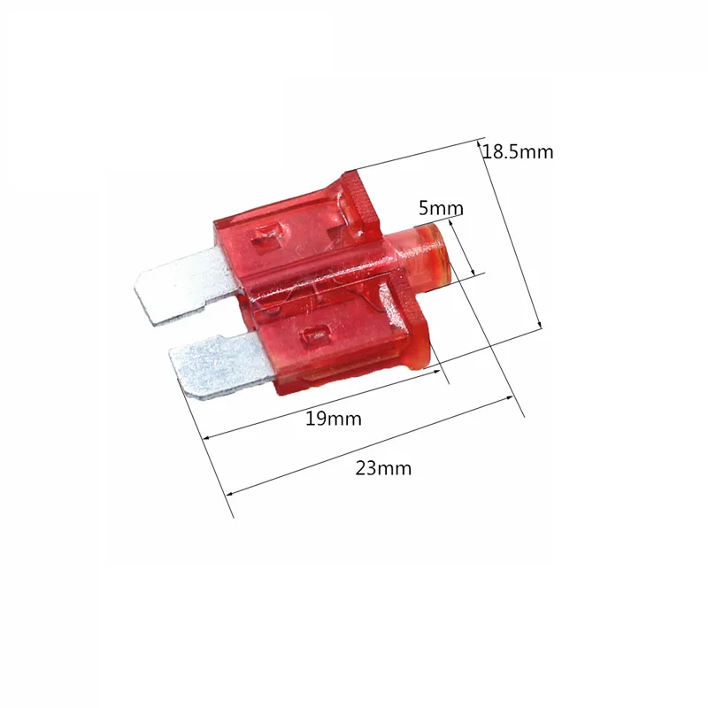 Imagem -03 - Seguro de Carro Tablets Fusível Médio com Lâmpada Auto Fusível Inserções Tamanho Médio 5a 10a 1540a 10 Pcs