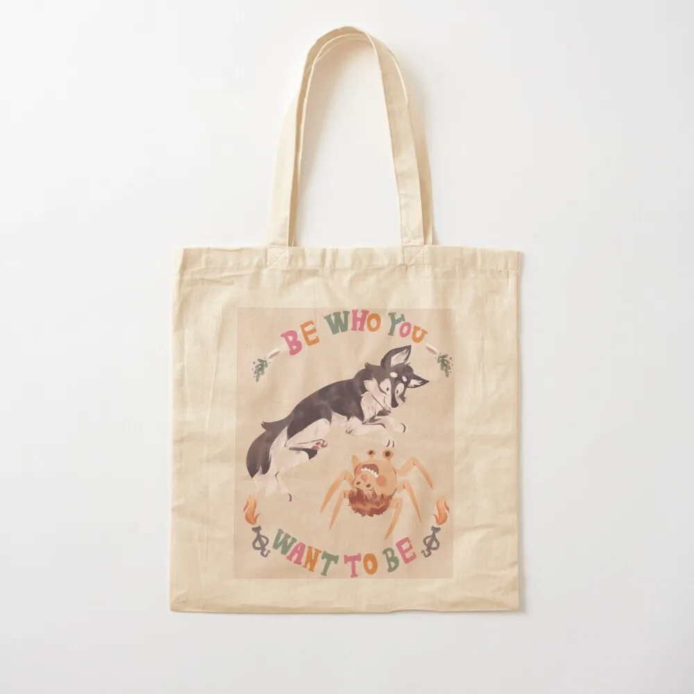 Be Who You Want To Be 2 Tote Bag حقيبة تسوق تحمل شعار حقيبة لحقائب اليد القماشية للسيدات على الشاطئ #2