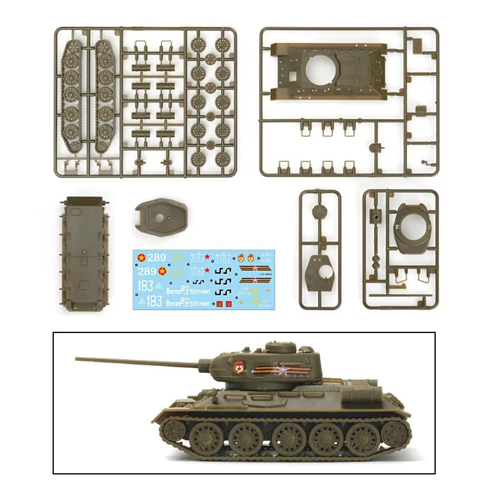 Miniature Tank Vehicle Toy 1 72 Assembly Set DIY Model Kit for Children Collectible Desktop Decor
