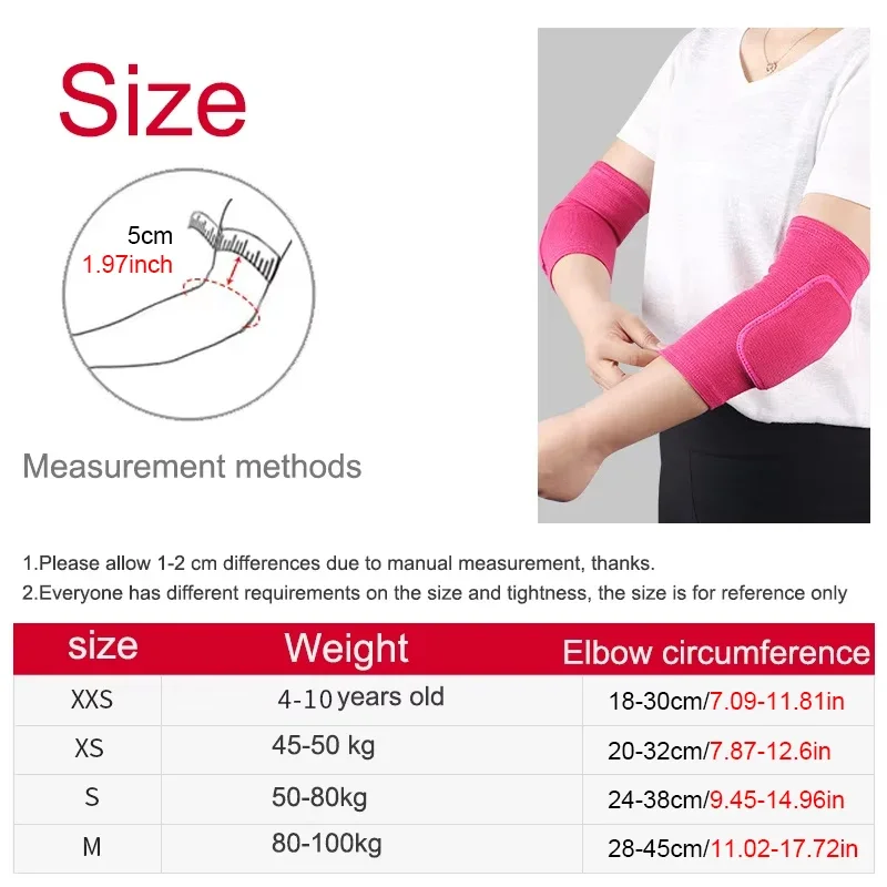 2Pcs Atmungsaktive Ellenbogen Hosenträger Dicken Schwamm Ellenbogen Pad Kompression Hülse für Sport Volleyball Basketball Schmerzen Relief Ellenbogen Unterstützung – Detail 1