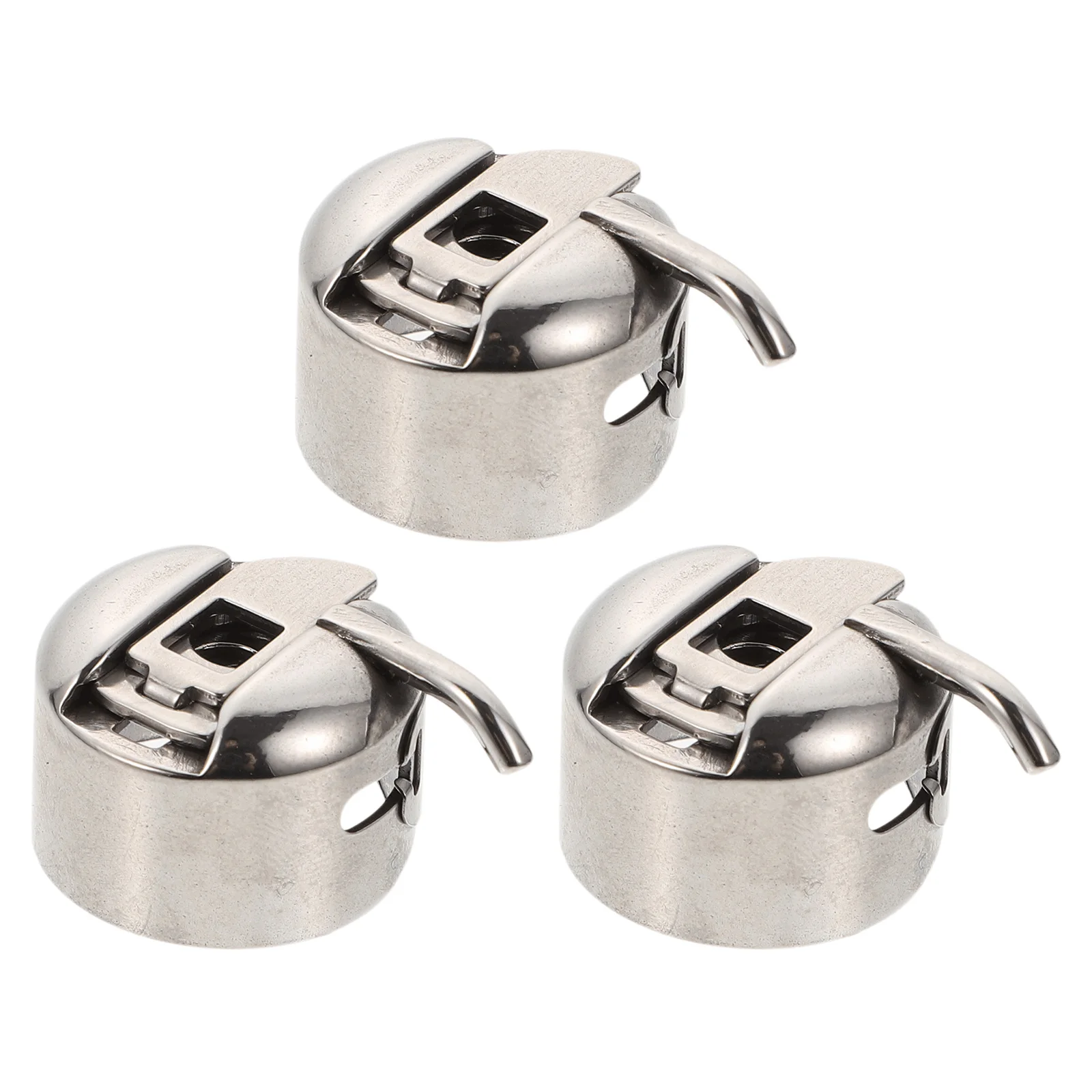 

3Pcs Portable Sewing Machine Bobbin Cases High Quality Durable Practical Silver Bobbin Cases Sewing Machine Supplies