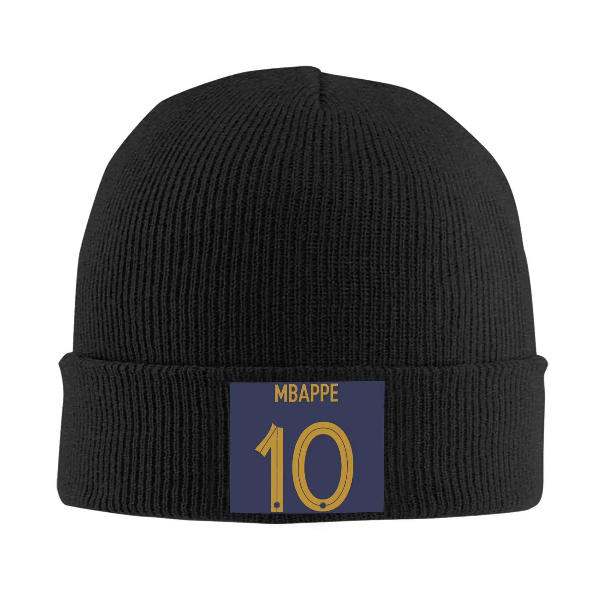Mbappes Soccer Skullies Beanies Caps Unisex Winter Warm Knit Hat Men Women Fashion Adult French KM Football Bonnet Hats Ski Cap