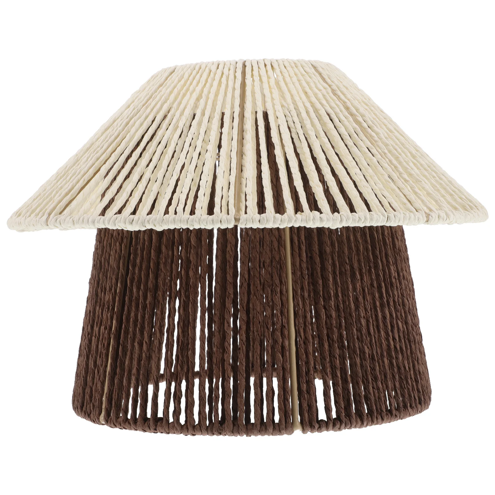 

Faux Rattan Lampshade Paper Rope Woven Pendant Light Shade Ceiling Lamp Cover Floor Lamps Rustic Decor Lamp Shade