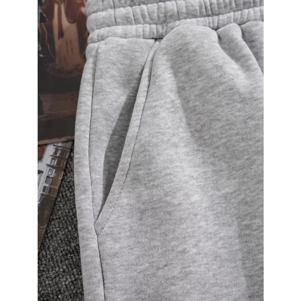 春夏新作 無地 グレー 上品 メンズ 綿100% ドローストリング ウエスト スポーツ ショーツ