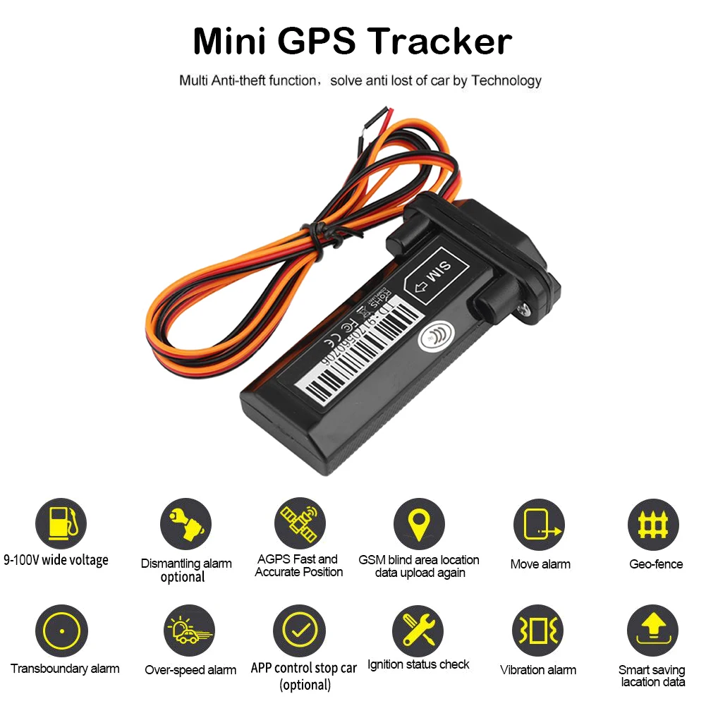 1/2PCS GPS Tracker ST-901 Vehicle Tracking Device Waterproof motorcycle Car Mini GPS GSM SMS locator with real time tracking