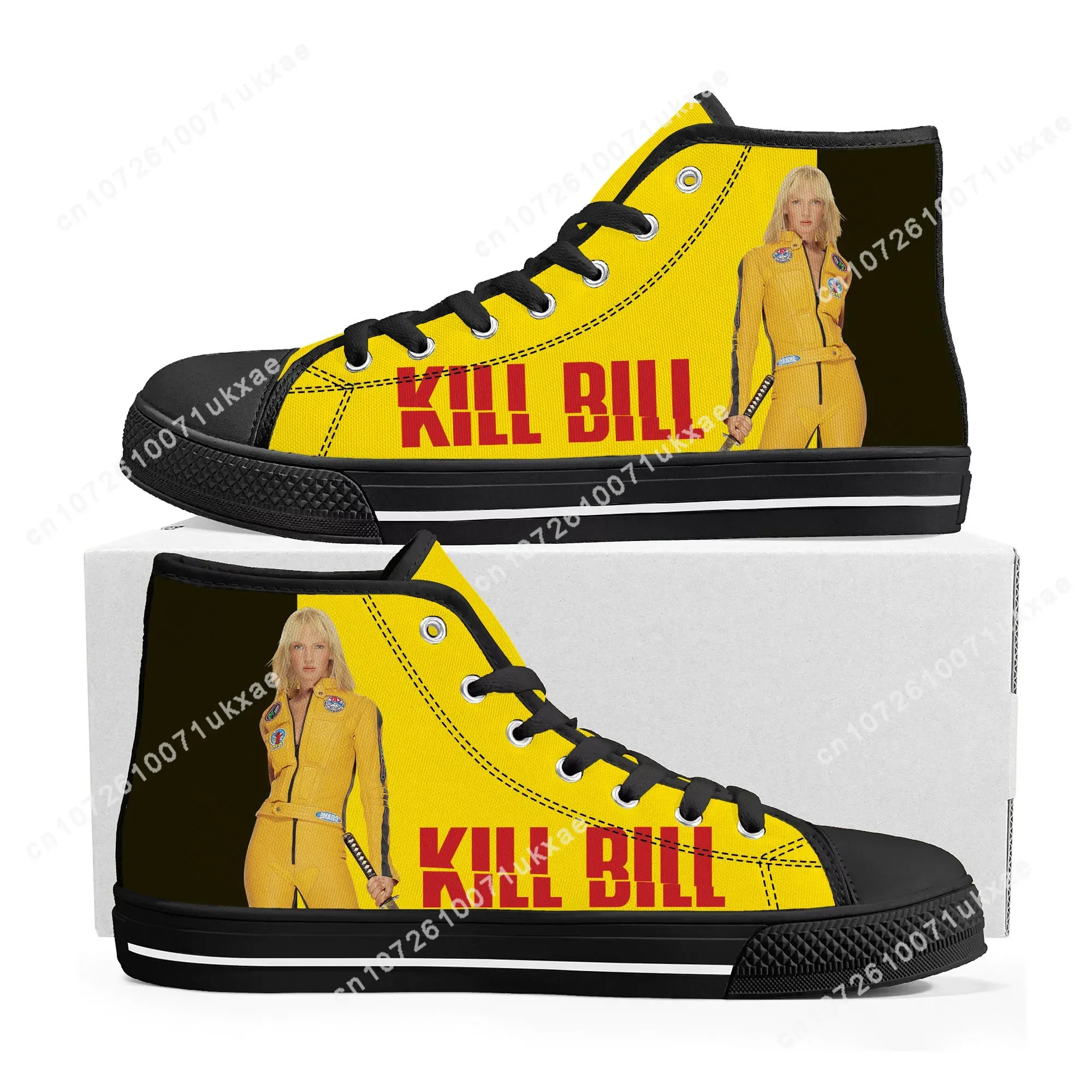 Kill Bill Hattori Hanzo Ninja Samurai High Top Sneakers Mens Womens Teenager Canvas Sneaker Casual Custom Shoes Customize Shoe