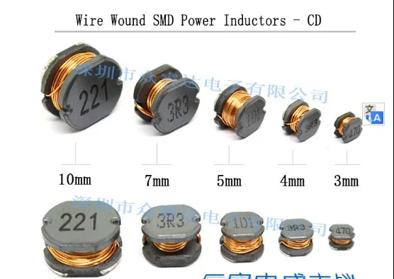 

30pcs/lot high quality Wire Wound SMD Power Inductors-CD SMD power wire wound inductor CD32 CD43 CD54 CD75 CD52 free shipping