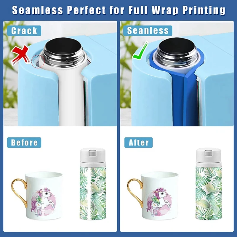 Silicone Sublimação Tumblers Wrap Acessórios, Blanks Garrafa, Produtos para Heat Press, 3 Thins