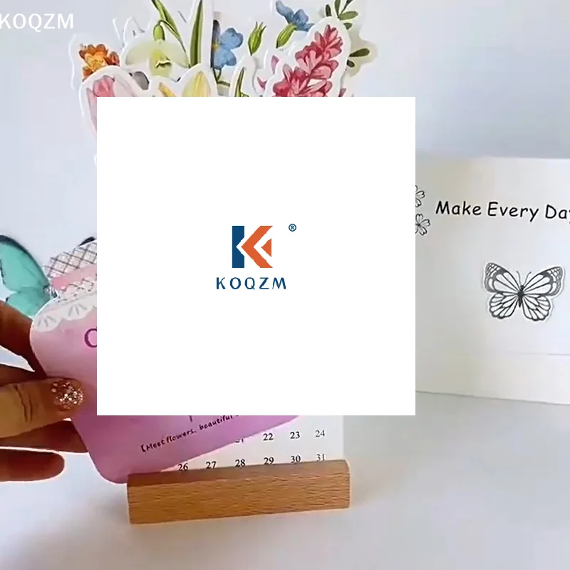 

2026 Bloomy Flowers Desk Calendar Mini Calendar Standing Desk Calendar Vase-Like Desktop Monthly Planner For Home School Office