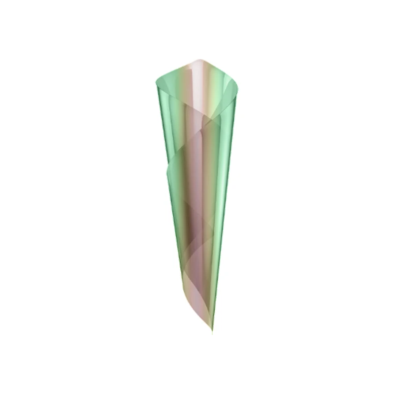 Decorative Solar Window Tint Aurora Green Iridescent Color Shift Car Window Film Chameleon Windshield Tint Anti UV