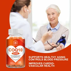 Organic Coenzyme Q10 Antioxidant Dietary Supplement Healthy Ardiovascular & Vascular Supplements for Old People Heart Health