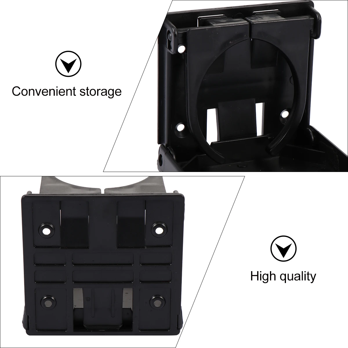 

2 Pcs Fold Folding Cup Holder Adjustable Drink Abs Holders for Cars Foldable Rack
