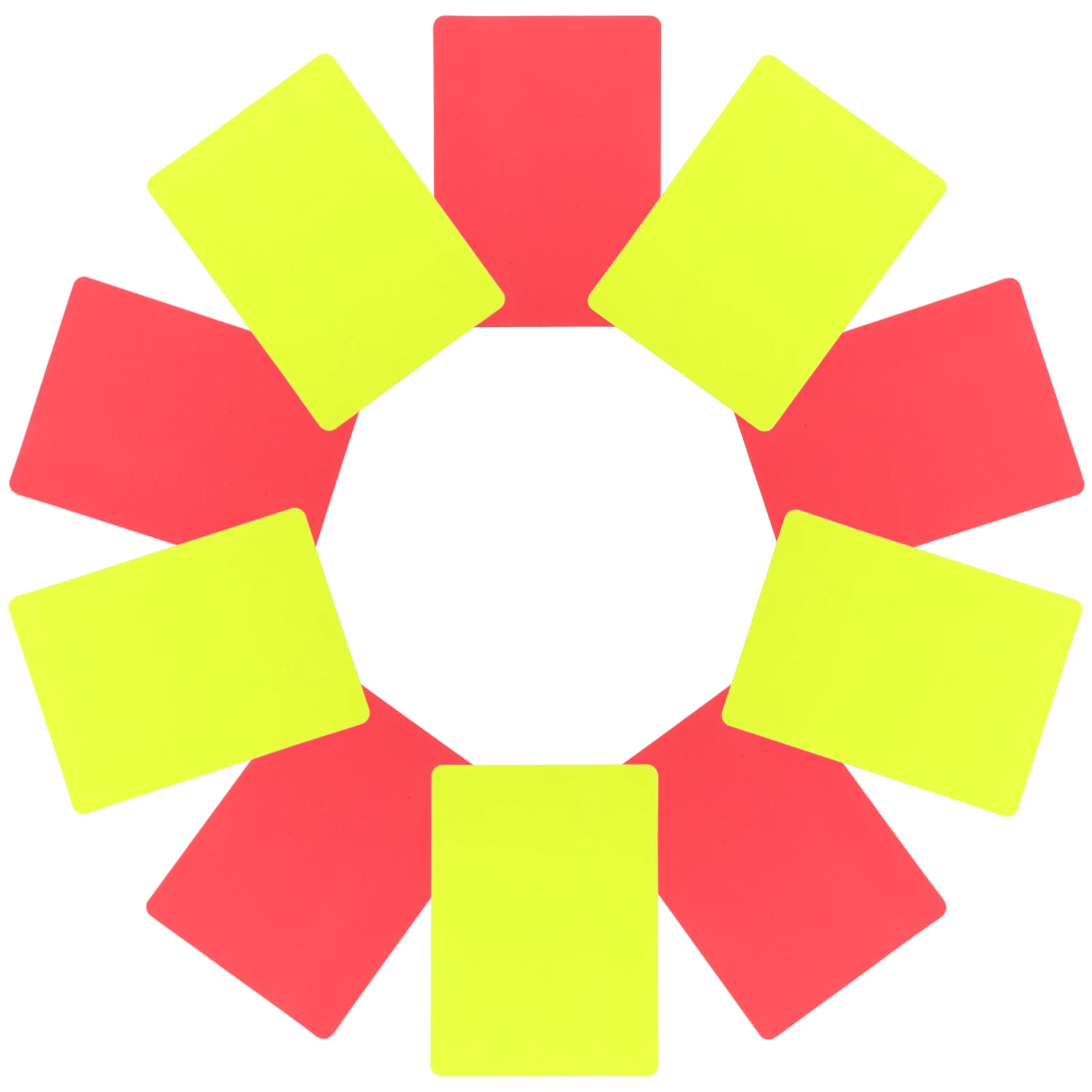 

Yellow Card Football Referee Cards Disqualification Penalties Caution Judge Game Accessories Red