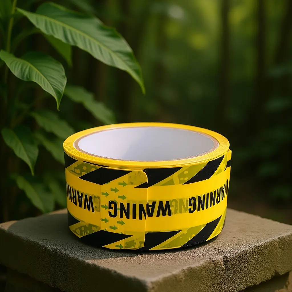 

1 Roll Warning Safety Tape Yellow Strong Adhesive for Walls Floors Pipes Heavy Duty Caution Marking Tape