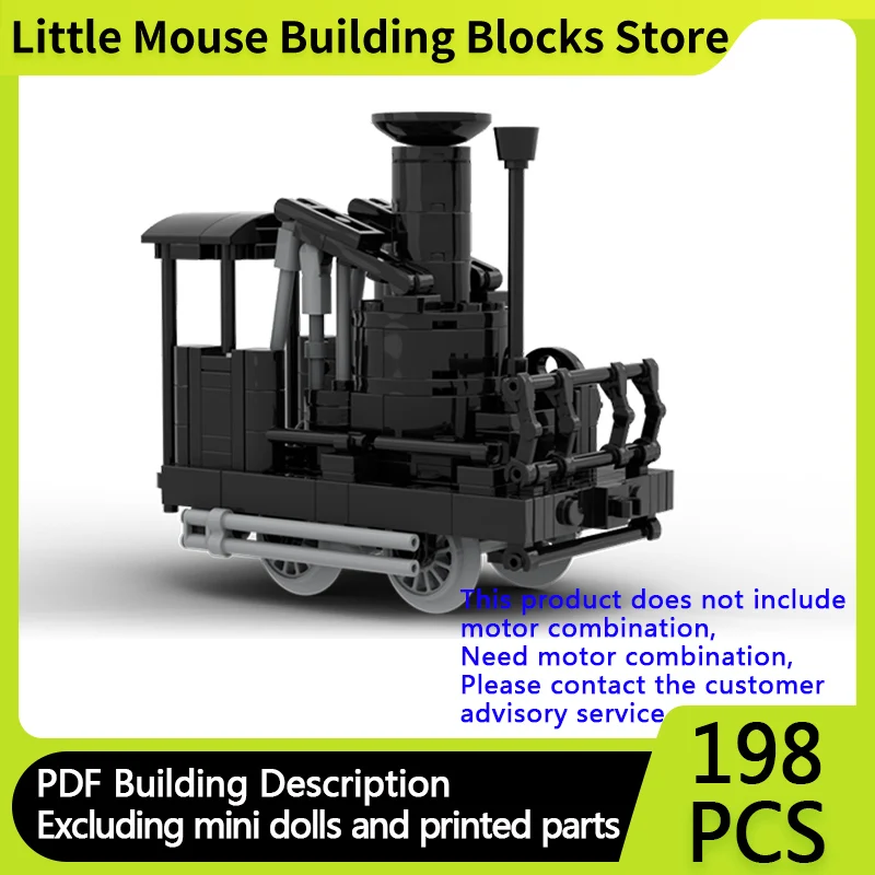 City Car Model MOC Building Bricks Railway Steam Locomotive Modular Technology Gifts Holiday Assemble Toys Suit Display