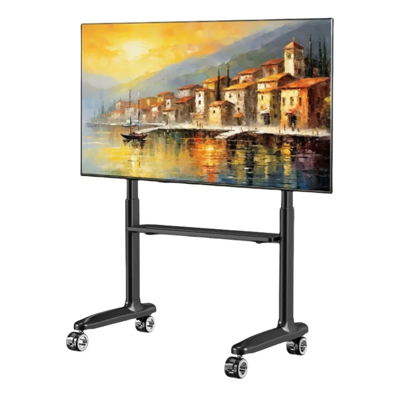 XYTC-02 Mobile Adjustable 86 Inches TV Stand With Wheels Living Room Furniture Popular TV Cart For Home Use