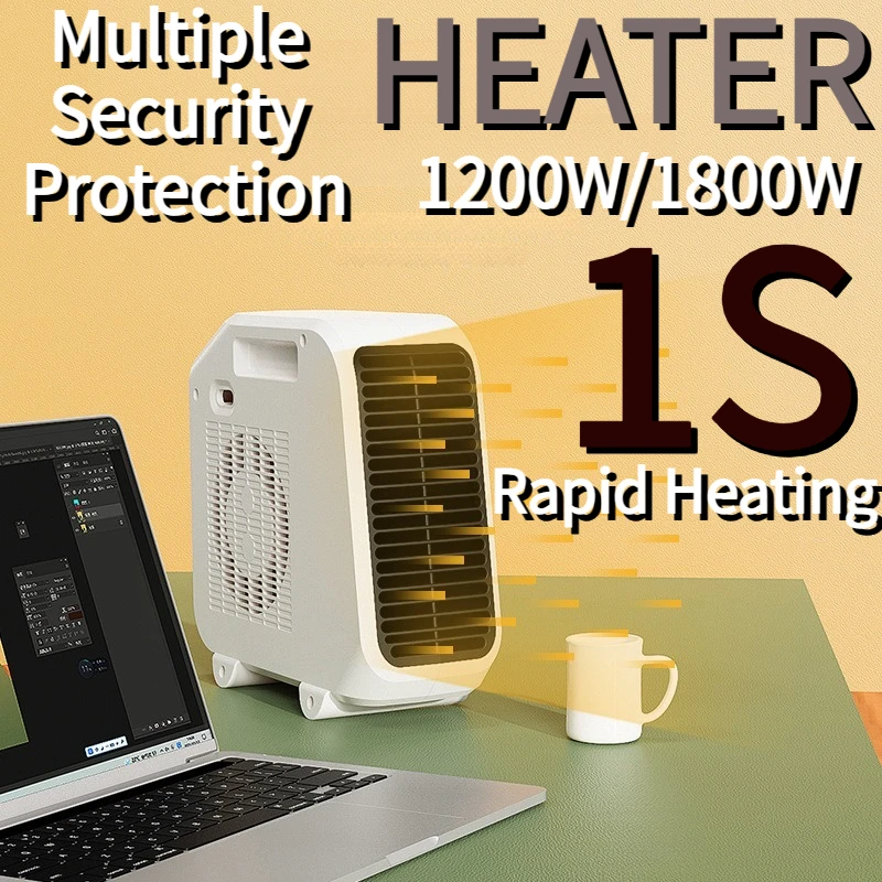 

Мини-электрический обогреватель с вилкой европейского стандарта, 1800 Вт, портативный бытовой обогреватель, 1 секунду, быстрый нагрев, настольный компьютер