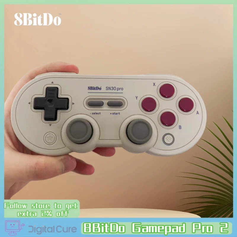 

2024 8BitDo Gamepad Pro 2 Bluetooth Hall Effect Joystick Game controller support Switch PC macOS Android Steam Deck Raspberry Pi