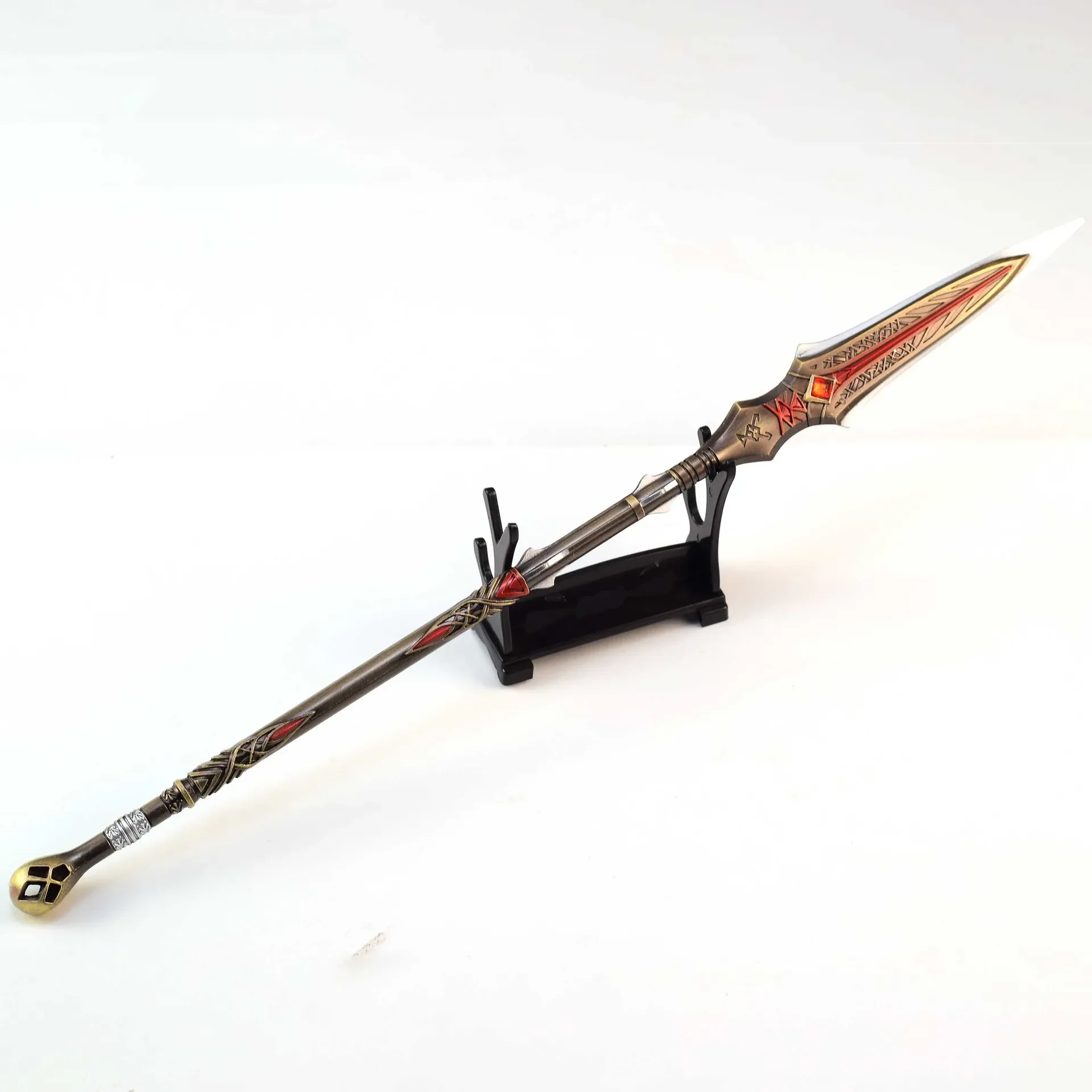 35cm Depnier Spear Kratos Spear Model God of War Game Peripherals Full Metal Sword Cosplay Crafts Ornaments Children's Gift Toy