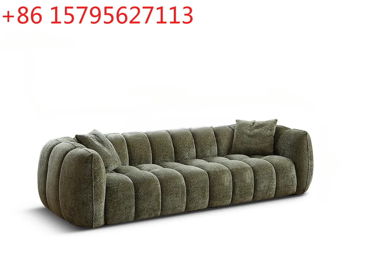 

Диван-софа в стиле французского ретро, кремовый, тканевый, современный, простой, для гостиной, прямой.