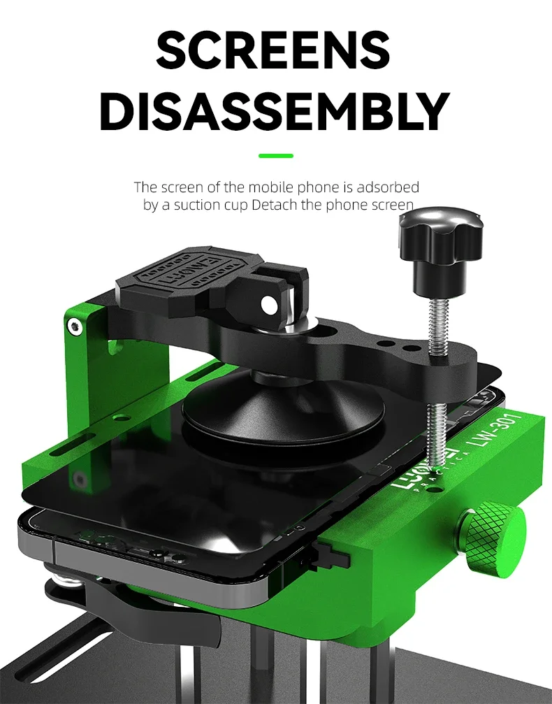 LW-301 4-in-1 rotary clamp for disassemble phone screen 360 degree rotation/with locking function repair tool