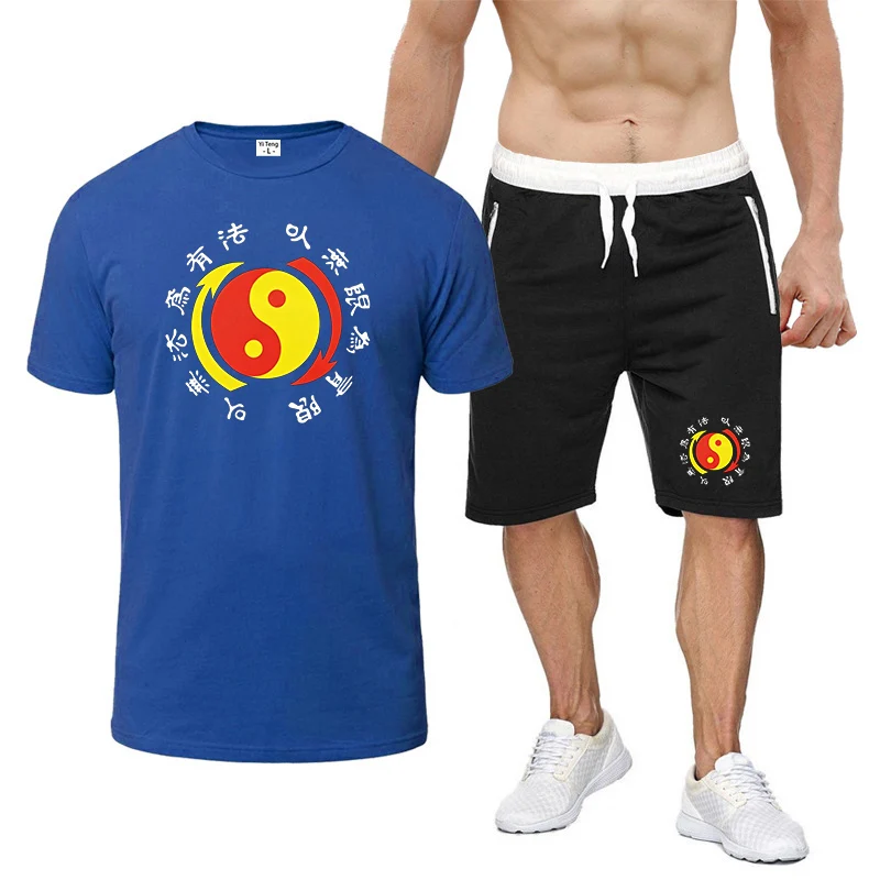 Jeet Kune Do Martial Artist Wing Chun Men's short-sleeved suit set - two-piece short-sleeved shirt + short pants T shirt view 4