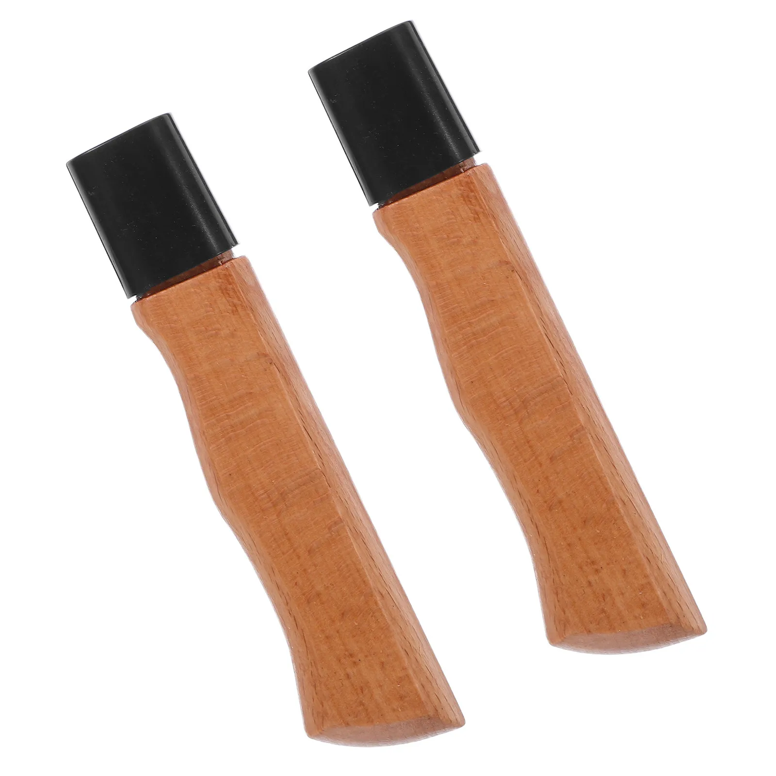 2Pcs Wood Handle Kitchen Knife Replacement Ergonomic Non-Skid Cutter Grip Repair Tool for Knife Handle Material Scales
