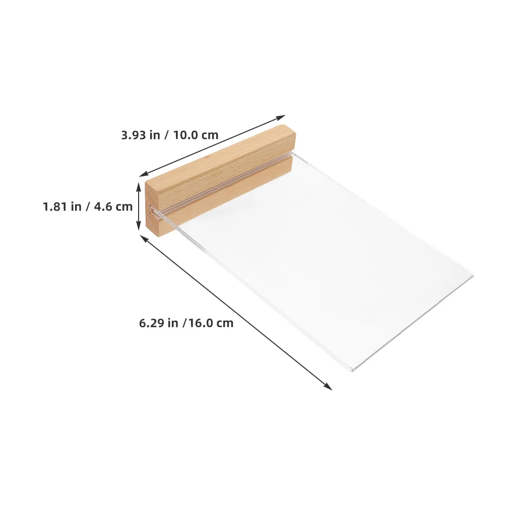 3Pcs Professional Acrylic Menu Holders for Tables Stable Design Easy to Use for Busy Settings