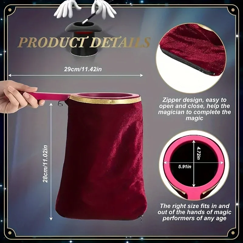 [マジックショー小道具] 1個のマジックショー小道具 |   初心者向けのクリエイティブギフト、マジシャン向けのクローズアップステージイリュージョン小道具 - パーティーに最適