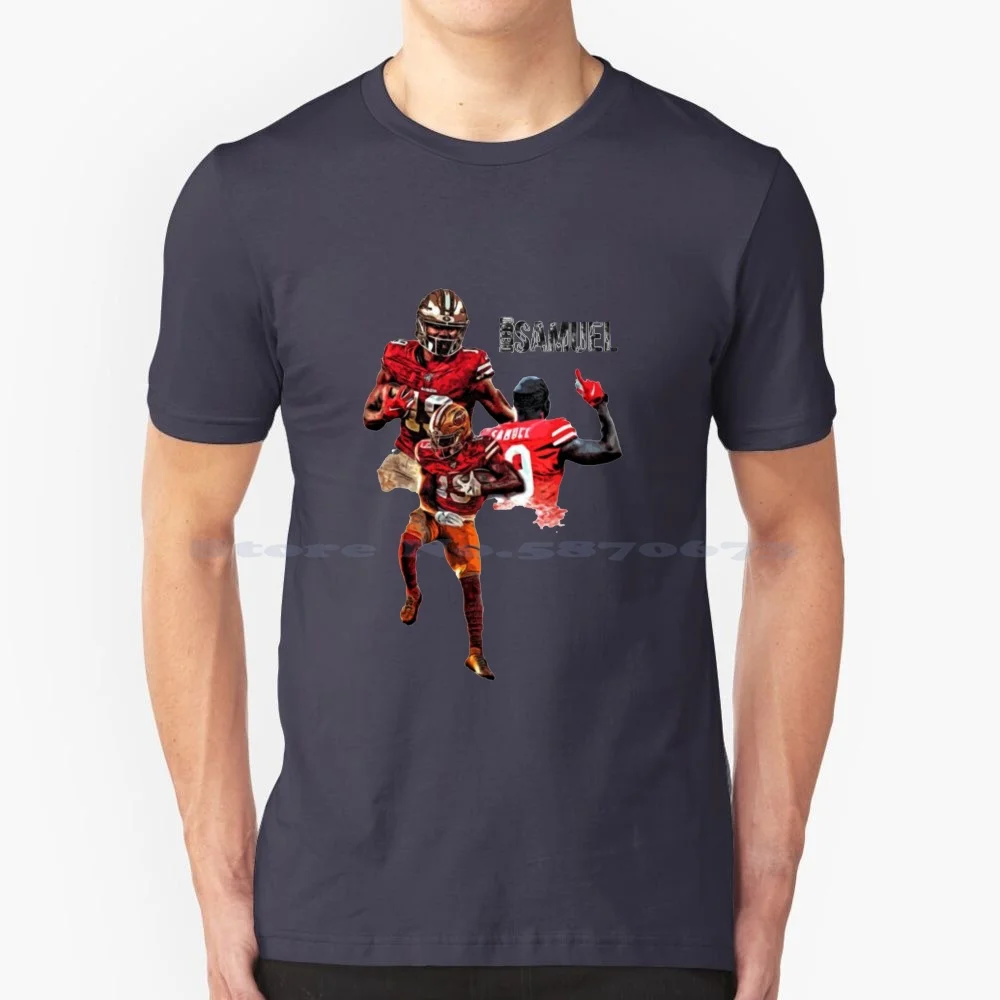 Deebo Samuel Essential T Shirt 100% Cotton Tee Niners Deebo Samuel Football George Kittle 19 Joe Montana Jerry Rice Sf Nick